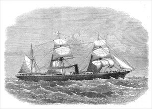 The steam-ship John Elder, for the Liverpool and Valparaiso line, 1871. Creator: Unknown.