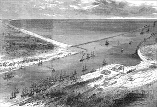 Improvements at the Sulina Mouth of the Danube, 1871. Creator: Unknown.