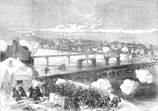 The Civil War in France: Communists routed at the bridge of the Asnières, 1871. Creator: C. R..