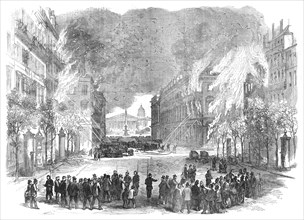 The Burning of Paris: the rue Royale, 1871. Creator: Unknown.