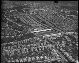 The Dell Football Ground and environs, Southampton, Hampshire, c1930s. Creator: Arthur William Hobart.