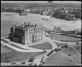 The Atlantic Hotel, Newquay, Cornwall, c1930s. Creator: Arthur William Hobart.