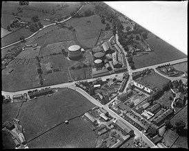 The Yeadon and Guiseley Gas Co Gas Works, Yeadon, West Yorkshire, c1930s. Creator: Arthur William Hobart.