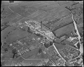 The Scott and Rhodes Banksfield Dye Works, Yeadon, West Yorkshire, c1930s. Creator: Arthur William Hobart.