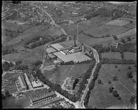 Nunroyd Mills on Leeds Road, Guiseley, West Yorkshire, c1930s. Creator: Arthur William Hobart.