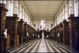 Wren Library, Trinity College, Cambridge, Cambridgeshire, 1974. Creator: Dorothy Chapman.