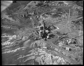 The new Annie Lowther Pit and environs at Hodbarrow Iron Ore Mines, Millom, Cumbria, c1930s. Creator: Arthur William Hobart.