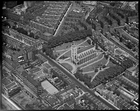 St Luke's Church and Gardens, Chelsea, London, c1930s. Creator: Arthur William Hobart.