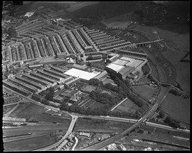 The Union Cotton Mills, Firth Shed and environs, Skipton, North Yorkshire, c1930s. Creator: Arthur William Hobart.