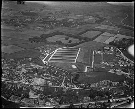 The Bradfield Corporation Water Works Gilstead Filter Beds, Bingley, West Yorkshire, c1930s. Creator: Arthur William Hobart.