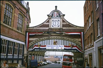 Entrance arch, Windsor and Eton Central Station, Windsor, Windsor and Maidenhead, 1977. Creator: Dorothy Chapman.