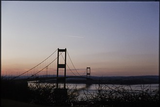 Severn Bridge, M48, Aust, South Gloucestershire, 1978. Creator: Dorothy Chapman.