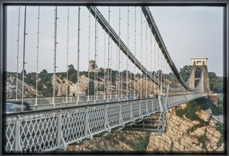 Clifton Suspension Bridge, Clifton, City of Bristol, 1972. Creator: Dorothy Chapman.