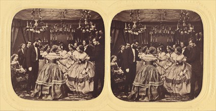 Genre scene: formal party, 1855-1860. Creator: Mark Anthony.