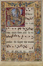 Initial R: The Resurrection, late 15th or early 16th century. Creator: Antonio da Monza.