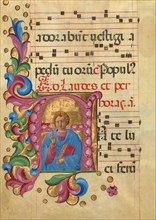 Leaf from Antiphonal P of San Giorgio Maggiore, about 1467-1470. Creator: Belbello da Pavia.