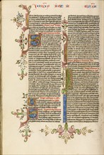 Decorated Text Page, about 1450. Creator: Circle of Stefan Lochner.