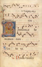 Initial B: The Trinity; Gradual, about 1270. Creator: Jacobellus of Salerno.