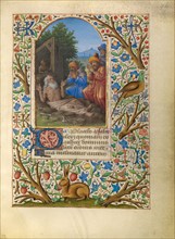 Job on the Dung Heap; Katherine Hours, about 1480-1485. Creator: Jean Bourdichon.