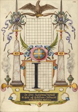 Guide for Constructing the Letter I; Mira calligraphiae monumenta, about 1591-1596. Creator: Joris Hoefnagel.