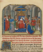 The Coronation of Pepin, written 1463-1465; illuminated 1467-1472. Creators: Loyset Liedet, Pol Fruit.