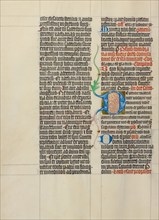 Decorated Initial D; Collegium Ducale, about 1420-1430. Creator: Master Michael.