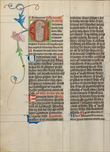 Decorated Initial G; Collegium Ducale, about 1420-1430. Creator: Master Michael.