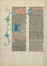 Decorated Initial D; Collegium Ducale, about 1420-1430. Creator: Master Michael.