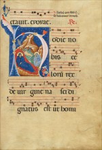 Initial H: The Nativity; Antiphonal, late 13th century. Creator: Master of Gerona.