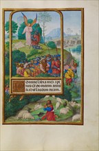 Scenes from the Life of Gideon and Moses and the Burning Bush; Spinola Hours, about 1510-1520. Creator: Master of James IV of Scotland.