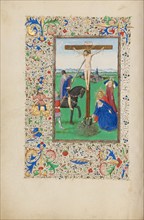 The Crucifixion; Llangattock Hours, 1450s. Creator: Master of the Llangattock Hours.