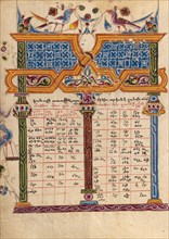 Canon Table Page; Gospel Book, 1615. Creator: Mesrop of Khizan.