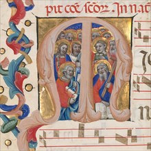 Initial M: The Apostles, about 1392-1402. Creator: Niccolo di Giacomo da Bologna.