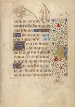 Decorated Text Page; Prayer Book of Charles the Bold, about 1471. Creator: Nicolas Spierinc.