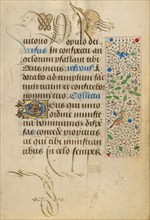 Decorated Text Page; Prayer Book of Charles the Bold, 1469. Creator: Nicolas Spierinc.