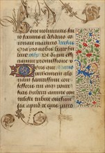 Decorated Text Page; Prayer Book of Charles the Bold, 1469. Creator: Nicolas Spierinc.