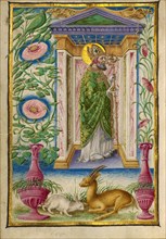 Saint Nicholas; Gualenghi-d'Este Hours, about 1469. Creator: Taddeo Crivelli.