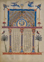 Canon Table Page; Zeyt'un Gospels, 1256. Creator: T'oros Roslin.