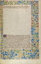 Decorated Text Page, about 1460-1470. Creator: Unknown.