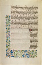 Decorated Text Page, about 1460-1470. Creator: Unknown.