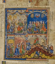 Scenes from the Life of David; Morgan Picture Bible, about 1250. Creator: Unknown.