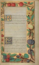 Decorated Text Page; Getty Epistles, about 1528-1530. Creator: Unknown.