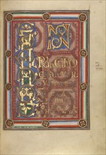 Decorated Incipit Page; Gospel Book, about 1120-1140. Creator: Unknown.