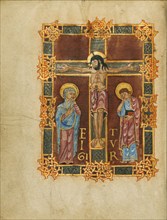 The Crucifixion; Sacramentary, first quarter of 11th century. Creator: Unknown.