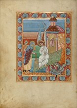 The Women at the Tomb; Sacramentary, about 1025-1050. Creator: Unknown.