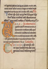 Decorated Initial V; Decorated Initial C; Missal, about 1180. Creator: Unknown.