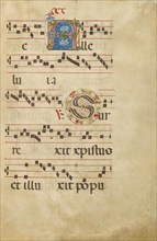 Decorated Initial A; Decorated Initial S; Gradual, about 1460-1480. Creator: Unknown.