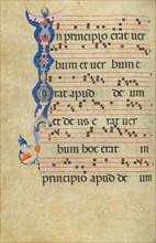 Decorated Initial; Antiphonal, late 13th century. Creator: Unknown.