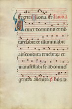 Decorated Initial V; Antiphonal, late 13th century. Creator: Unknown.