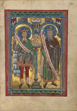 David and Joel; Psalter, about 1240-1250. Creator: Unknown.